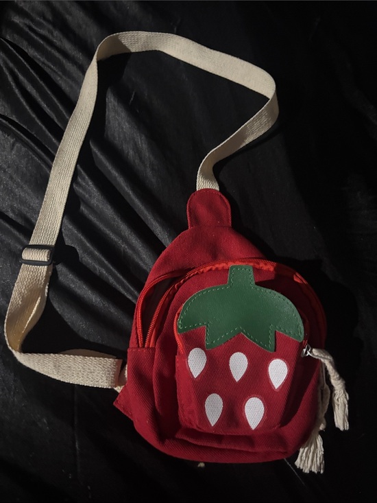 Handbags - Red Strawberry Mini Crossbody Bag